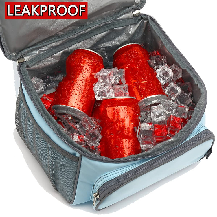 Double Layer Cooler Insulated Lunch Bag Adult Lunch Box Large Tote Bag for Men