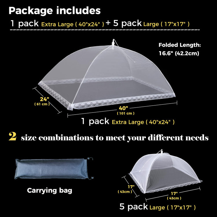 Mesh Food Covers for Outdoors