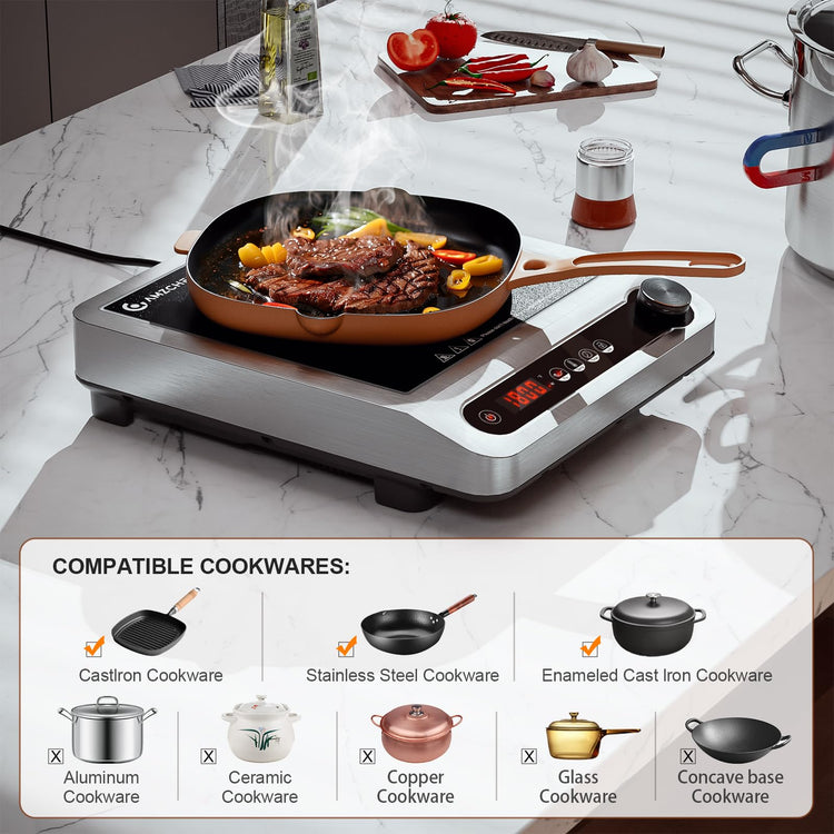 1800W Commercial Induction Cooktop