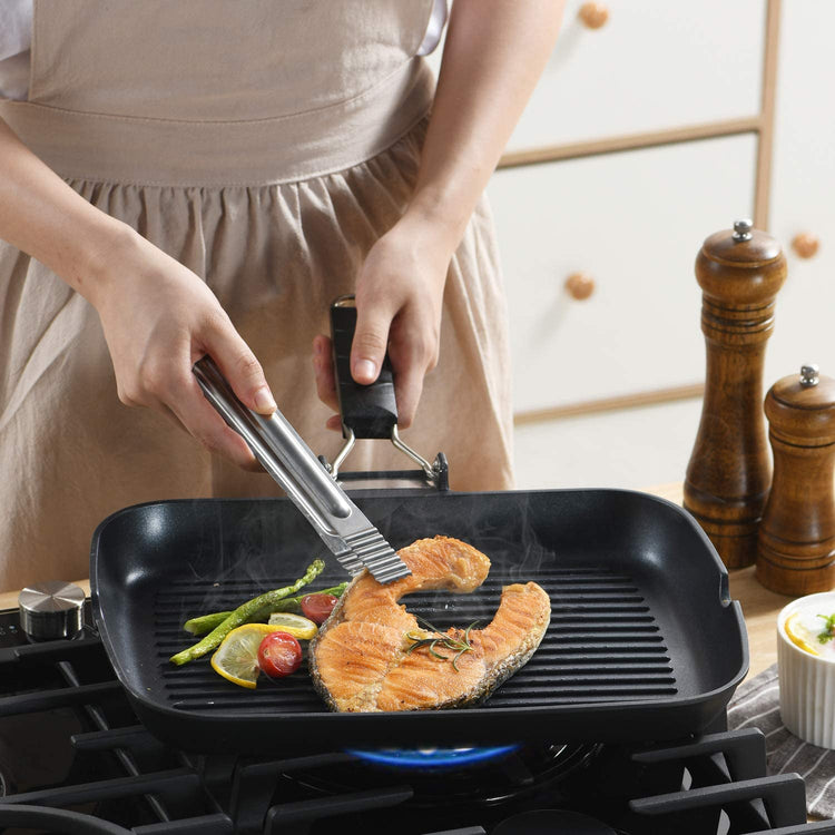 Grill Pan with Folding Handle