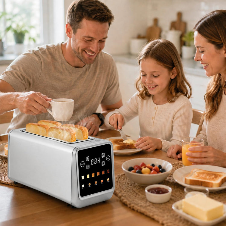 4 Slice Long Slot Touch Screen Toaster