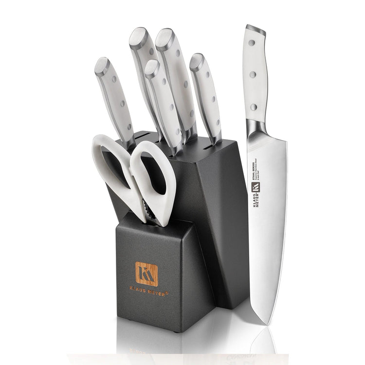 Stahl 8 Piece German Steel Kitchen Knife Block Set (8 Count)