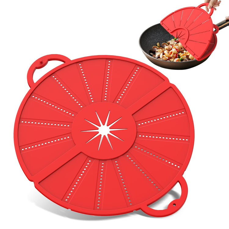 Foldable Silicone Splatter Screen for 10