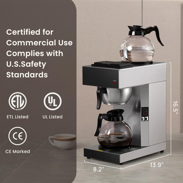12 Cup Commercial Pour Over Coffee Maker SF (12 Count)