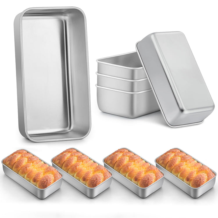 9 Pack Loaf Pans for Baking 9x5Inch (7.78 Count)