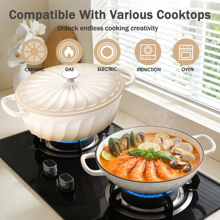 Enameled Cast Iron Dutch Oven
