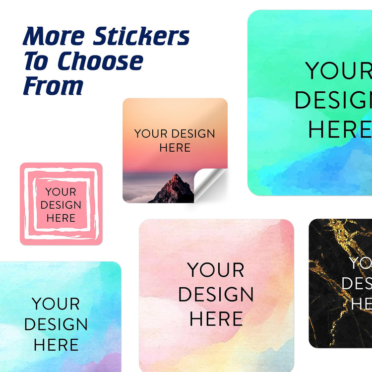 100 Custom Vinyl Stickers (100 Count)