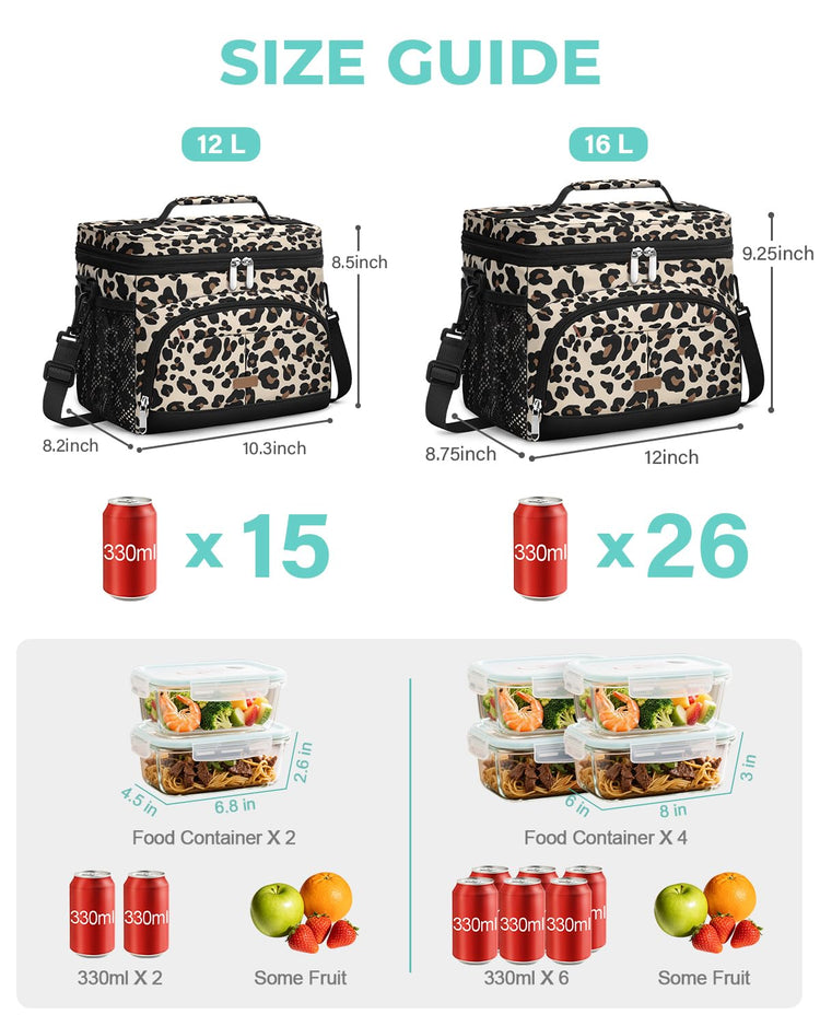 Lunch Box for Men Women Insulated Lunch Tote Cooler Bag Lunchbox