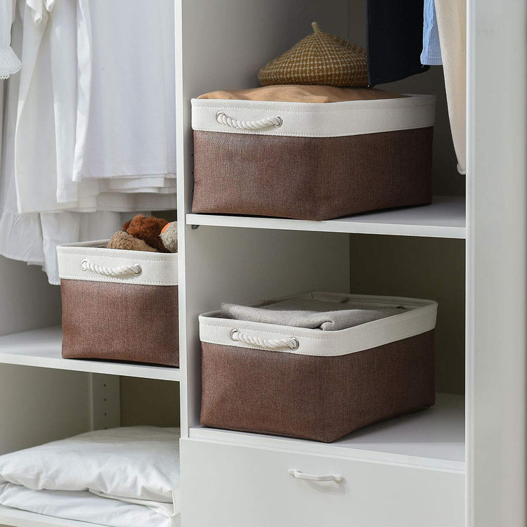 Large Storage Baskets for Shelves (3 Count)