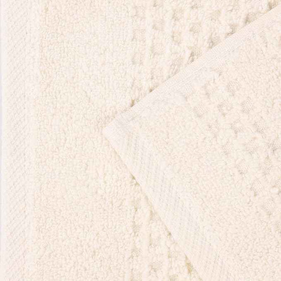 Superior Playa Zero Twist Cotton Medium Weight Towels, for Guest Bath, Bathroom, Shower, Spa, Plush, Quick Dry, Ultra-Soft Towels, Bath Essentials, Waffle Textured, 8 Piece Assorted Towel Set, Ivory