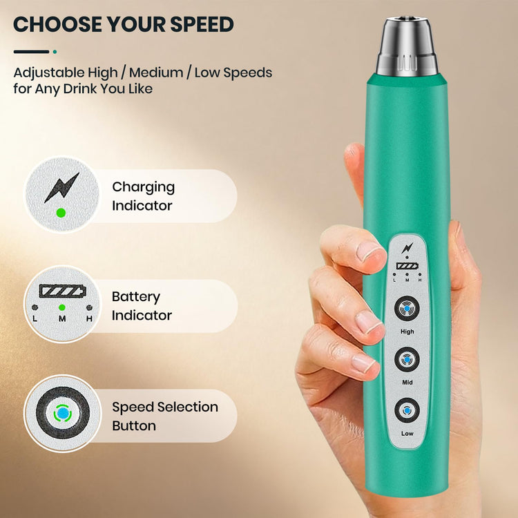 Milk Frother Handheld Rechargeable