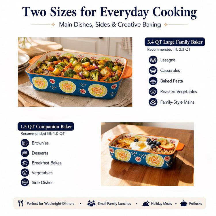 Ceramic Baking Dish Set