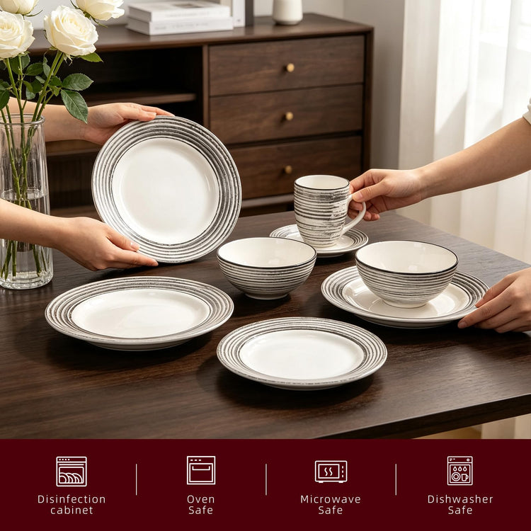 HomeVss 16 Piece Dinnerware Set