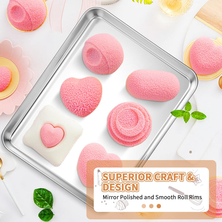 Stainless Steel Baking Sheet Pan Set of 2