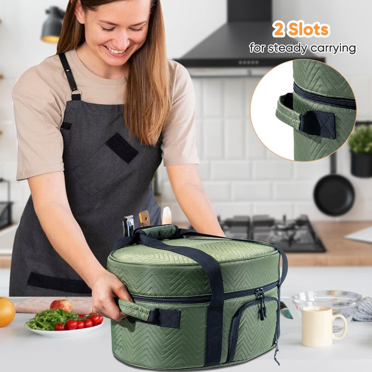 Insulated Slow Cooker Carrying Bag for 6