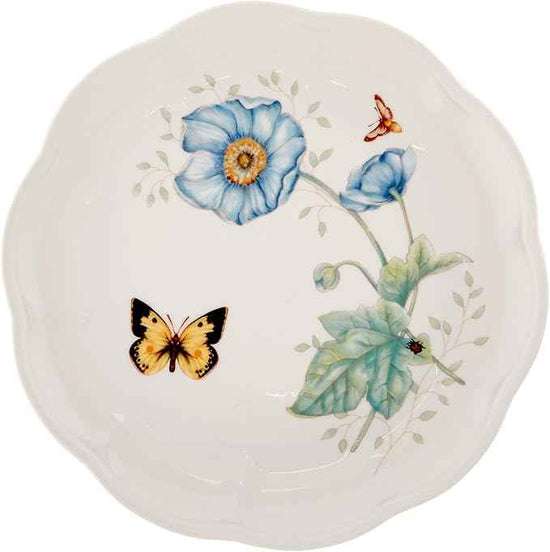 Lenox Dinnerware Set, Butterfly Meadow 18-Piece Set, Service For 6, White Porcelain, Butterfly And Flower Designs, Plates And Bowls Sets, Dishwasher Safe, Home & Kitchen (18 Pieces, Assorted)