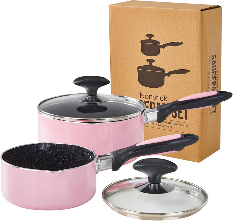 Nonstick Saucepan Set with Lid