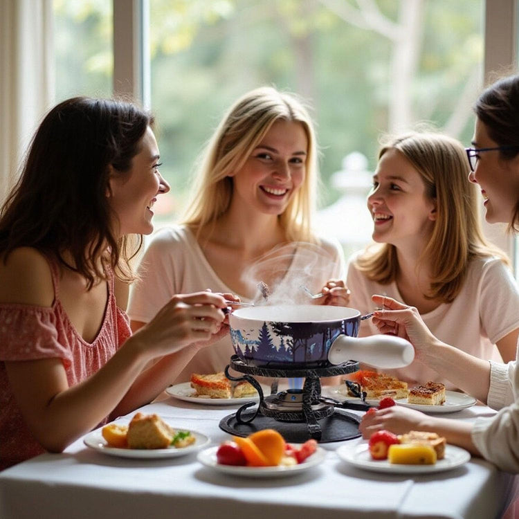 Serene Summits Swiss Design Fondue Set for Party
