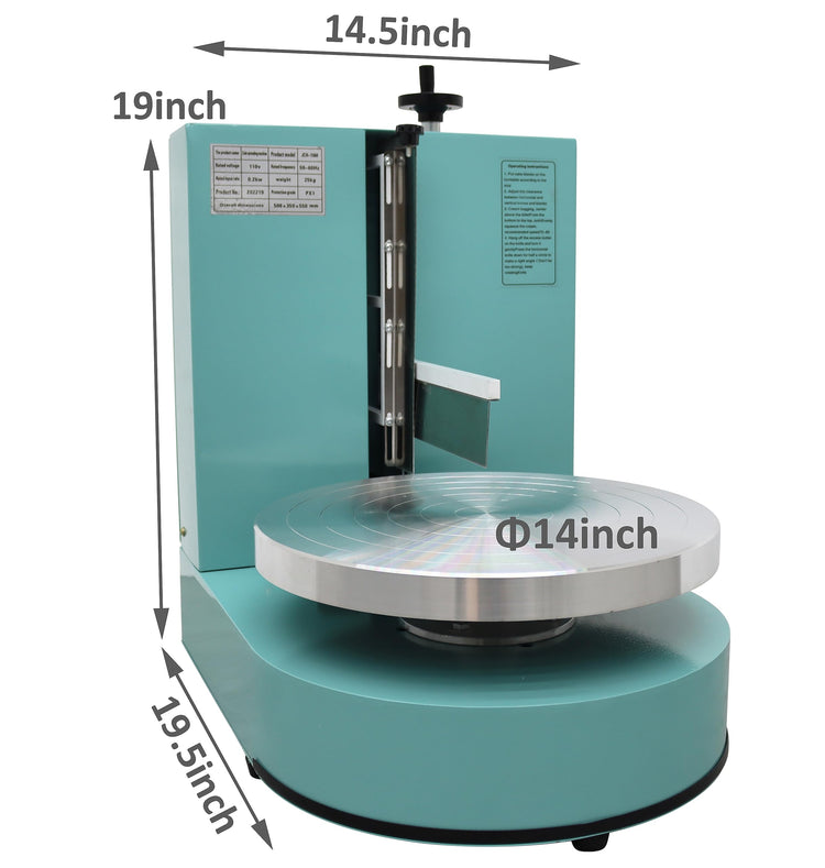 Cake Decorating Coating Machine Cream Spreading Automatic Frosting Turntable with Graduated Scraper 60
