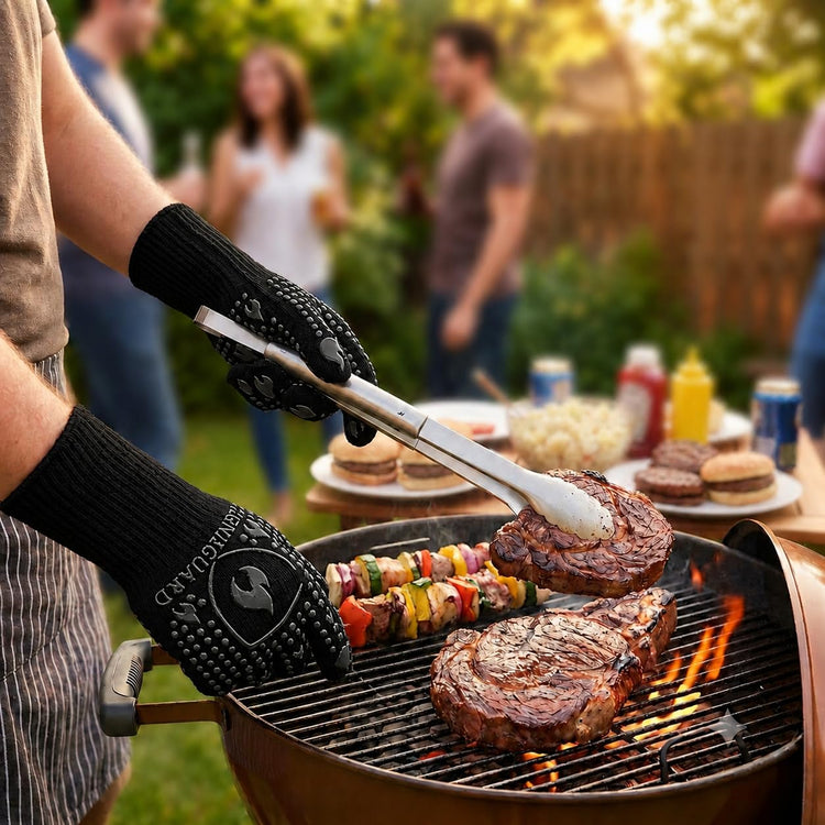 BBQ Gloves Heat Resistant Grill Gloves (2 Count)