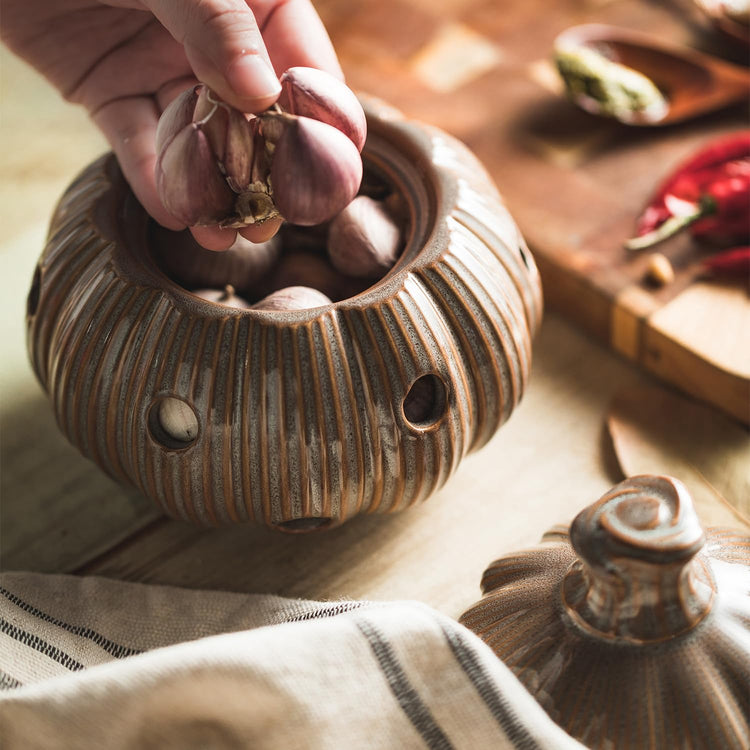 Large Garlic Keeper Storage for Counter