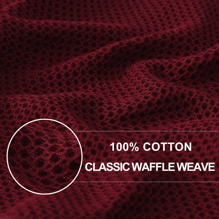 100% Cotton Waffle Weave Kitchen Dish Towels 4 (4 Count)