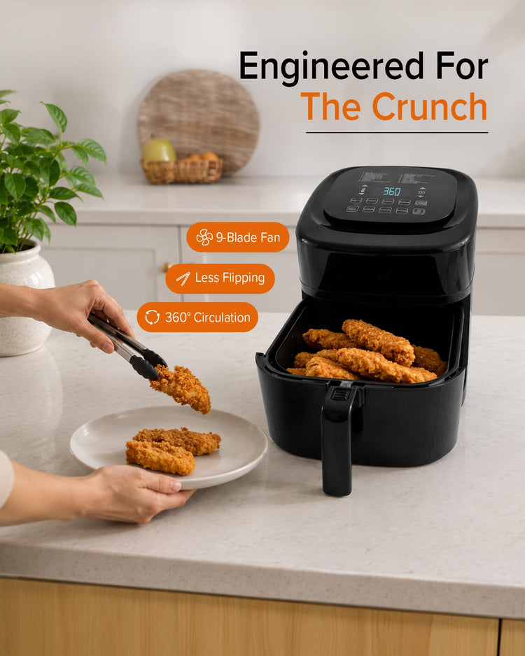 Brio 10-in-1 Air Fryer, 6 QT Capacity with Smart Probe