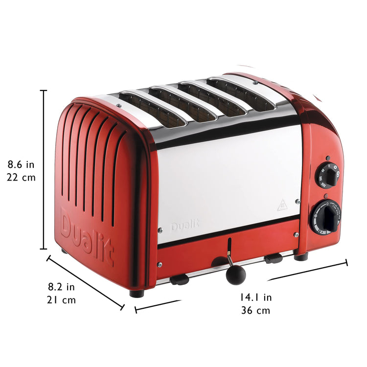 Classic 4 Slice NewGen Apple Candy Red Toaster