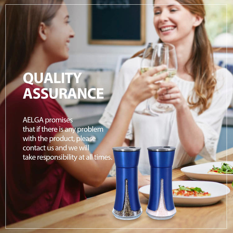 Blue Salt and Pepper Shakers by Aelga (2 Count)