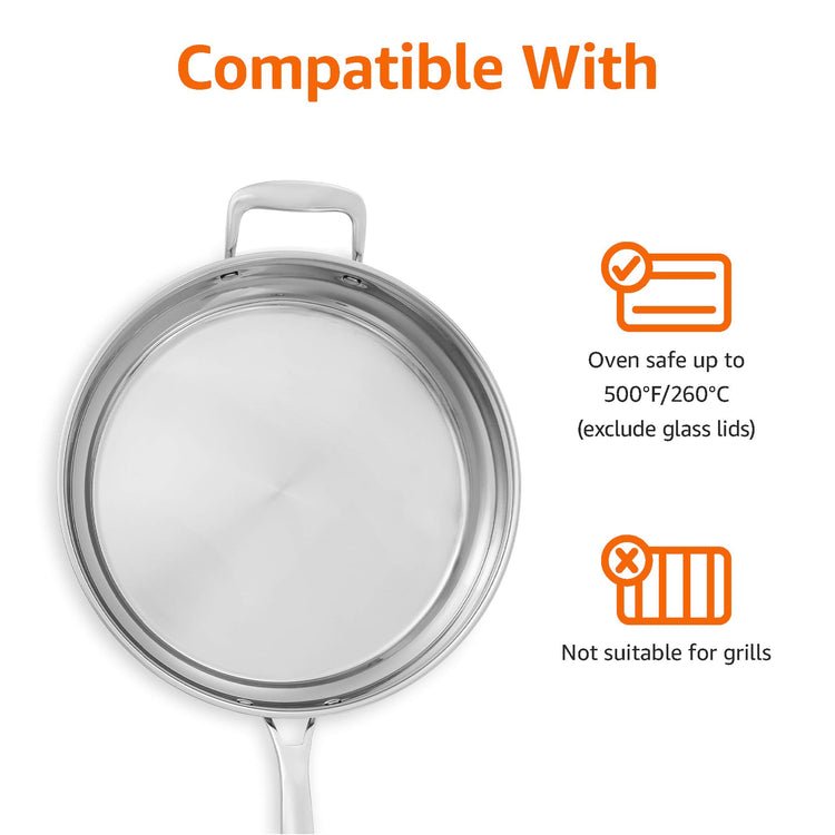 Stainless Steel Cookware 15 (15 count)