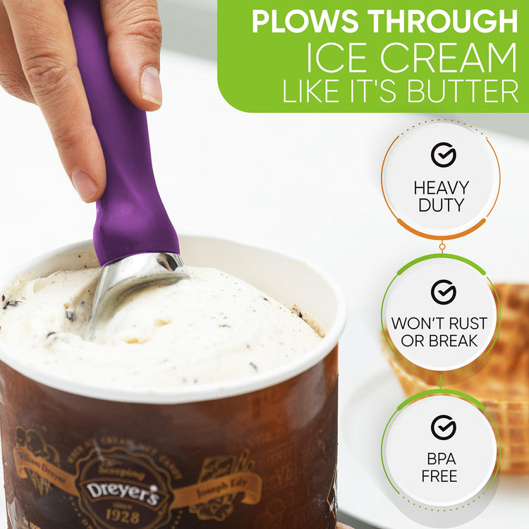Heavy Duty Metal Ice Cream Scoop w