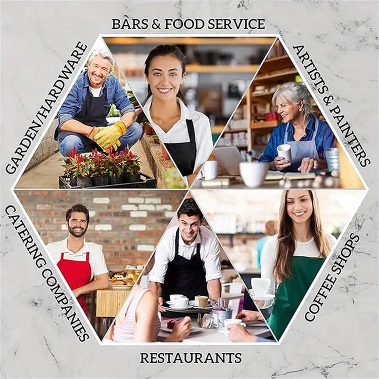 4 Pack Bib Chef Apron