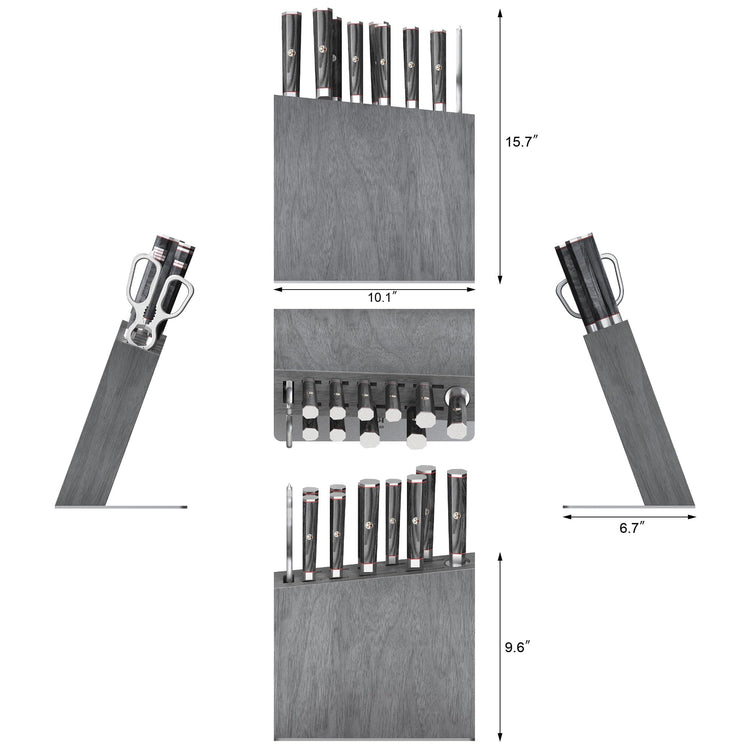 YARI Series HUA Knife HUA Block Set