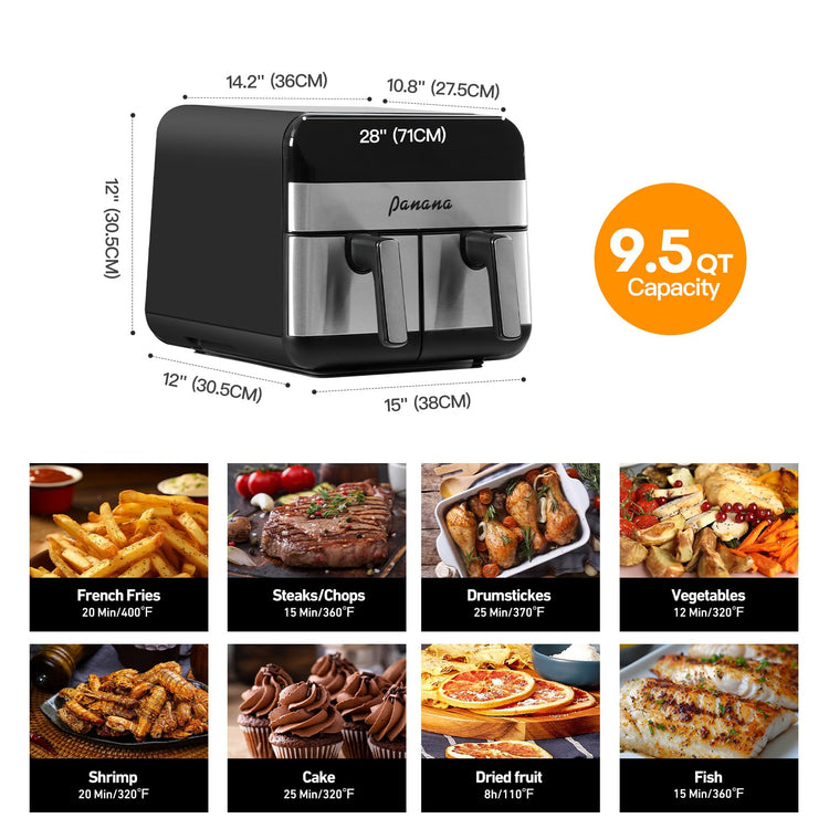 XL 9.5 Quart 8 Preset Cooking Functions 2