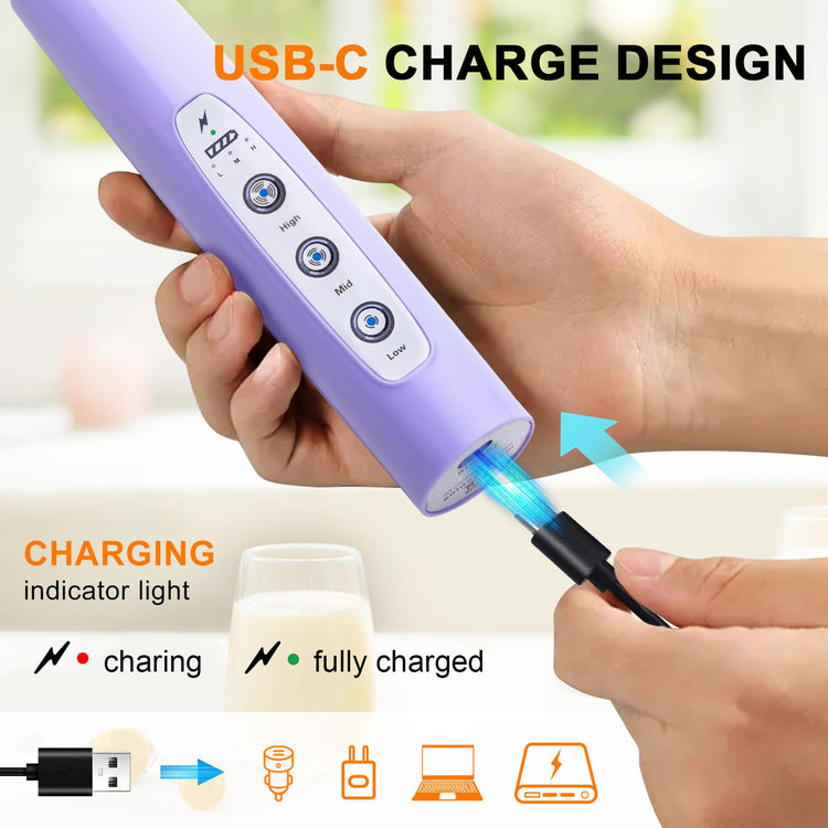 Handheld Milk Frother Wand for Coffee