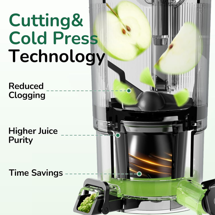 3-in-1 Cold Press Juicer C16, Makes Juice & Sorbet & Nut Milk