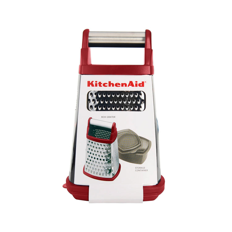 Gourmet 4 Sided Stainless Steel Box Grater with Detachable Storage Container