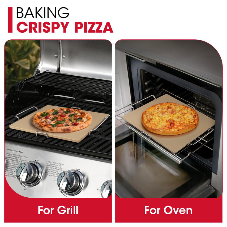 12" x 12" Square Pizza Stone for Oven and Grill