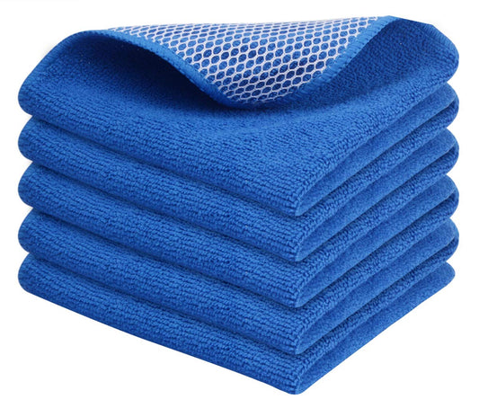 Dish Cloth for Washing Dishes Kitchen Washcloth Cleaning Cloth (5 Count)