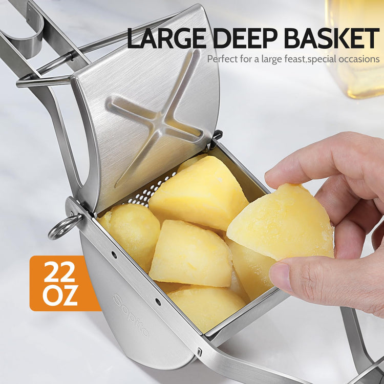 22 oz Stainless Steel Potato Ricer