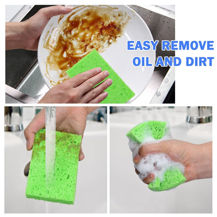 48 Pack Sponges Kitchen Natural Compressed Cellulose Sponges Durable Dish Sponge for Cleaning & DIY Reusable (48 Count)