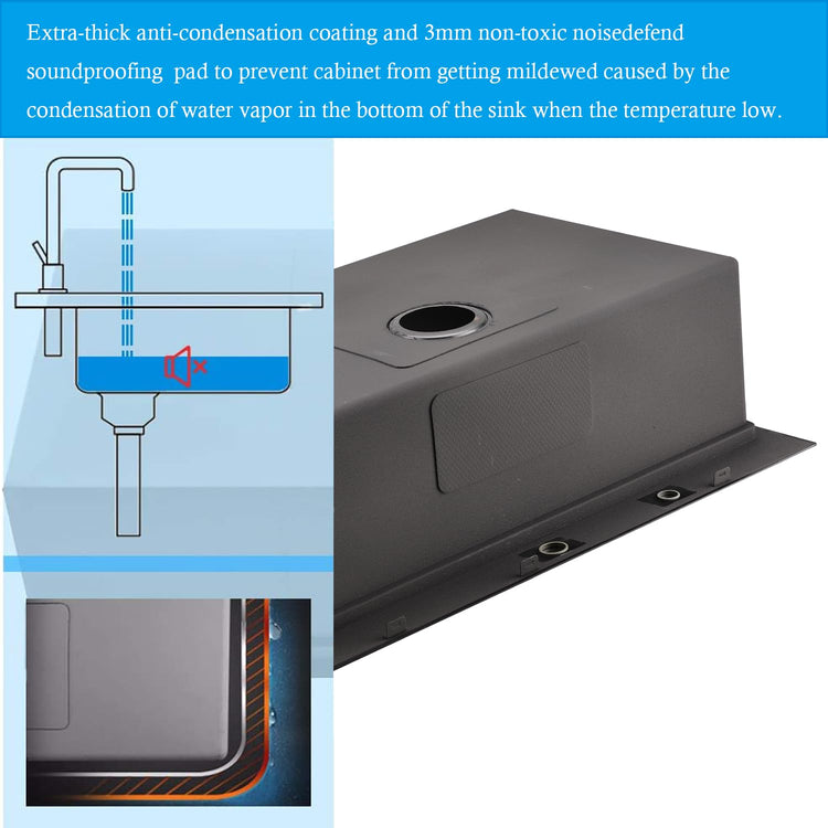 33 Inch Drop In Kitchen Sink Workstation