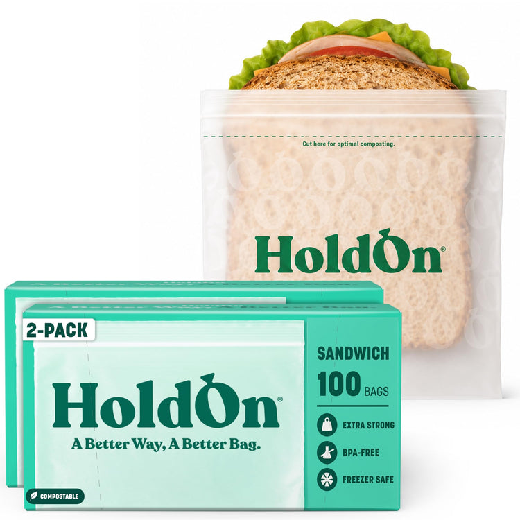 Compostable Zip Lock Sandwich Bags (200 Count)