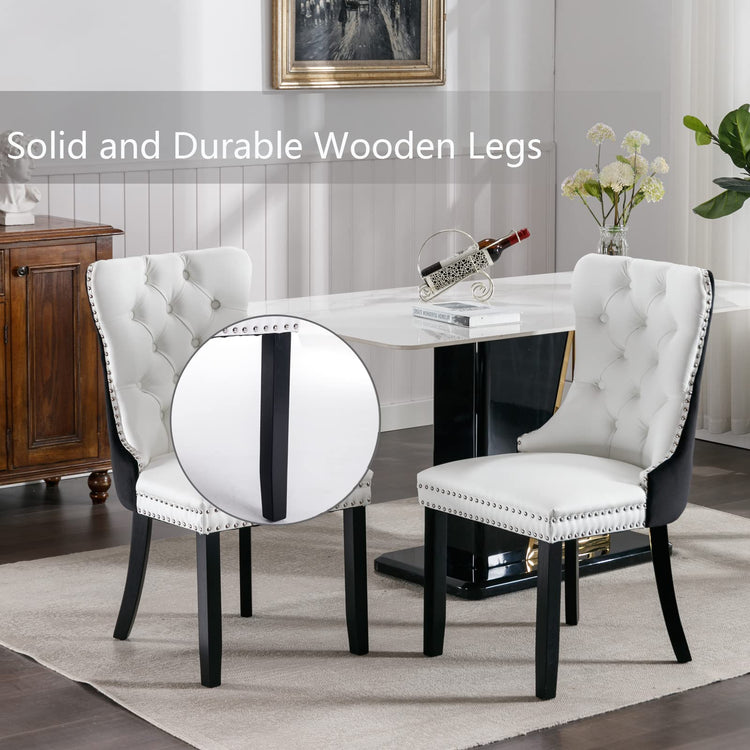Black and White Dining Chairs Set of 4 (4 Count)