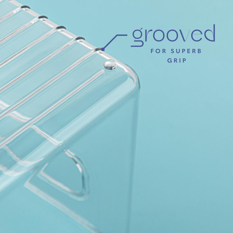 Plastic Food Storage 4 Pack Clear Container Bin with Handles for Organizing Kitchen