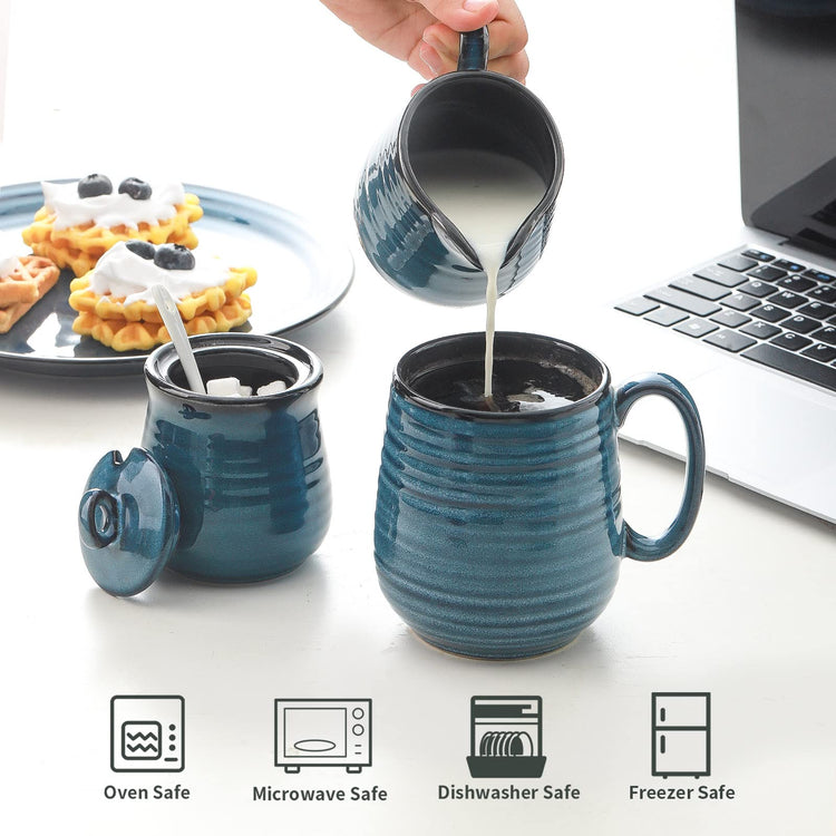Porcelain Sugar and Creamer Set