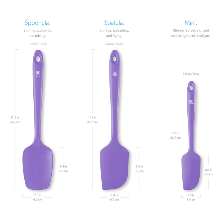 DI ORO Silicone Spatula Set (3 Count)