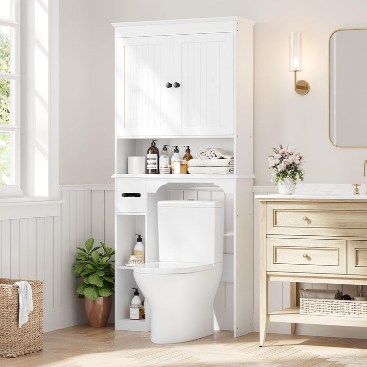 23.6 Inches Wide Toilet Rack with Over The Toilet Storage Cabinet