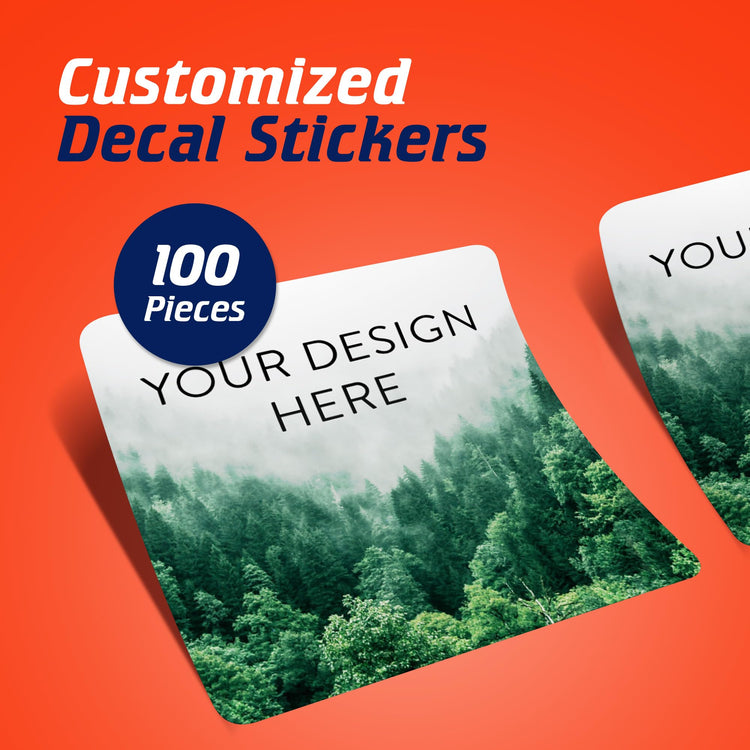Custom Vinyl Stickers Your Image (100 Count)