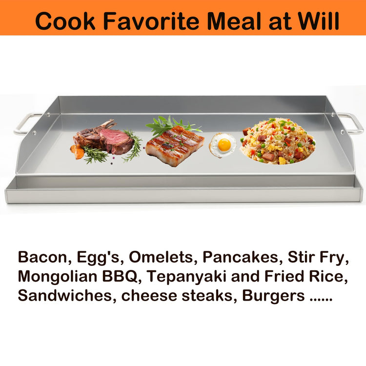 Universal Stainless Steel Griddle Flat Top Plate Grill
